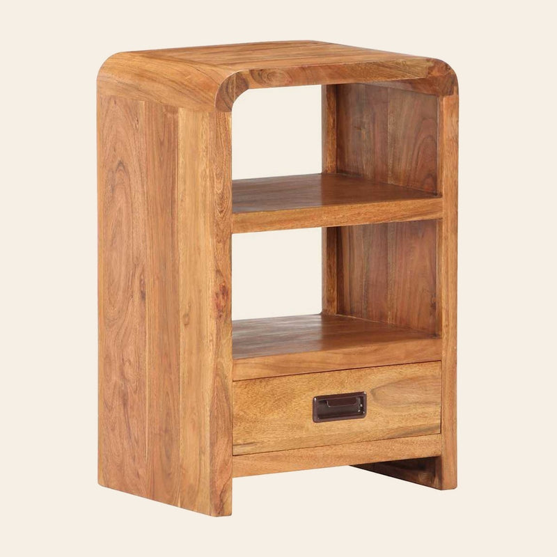Table de chevet en acacia massif, Halo