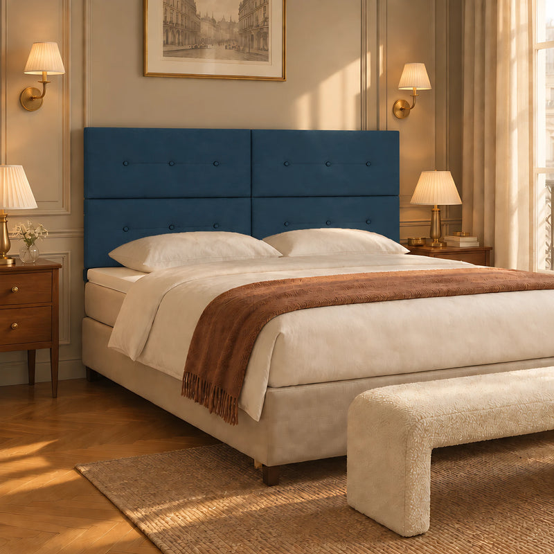 Tête de lit haute en tissu, Bastille