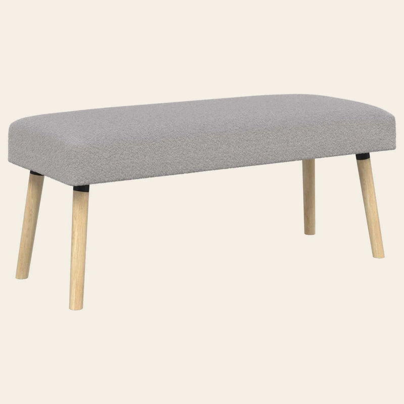 Banc de lit en tissu bouclé, Véro-Dodat