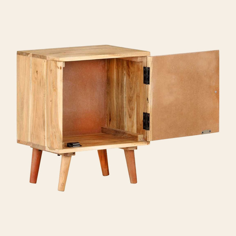 Table de chevet en acacia massif, Comète