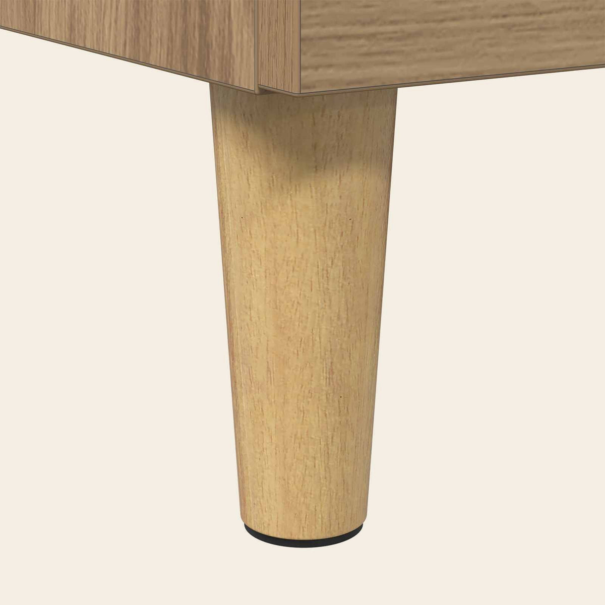 Pied en pin massif de la table de chevet Aurore