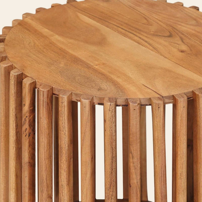 Tables de chevet en acacia massif, Gémeaux duo