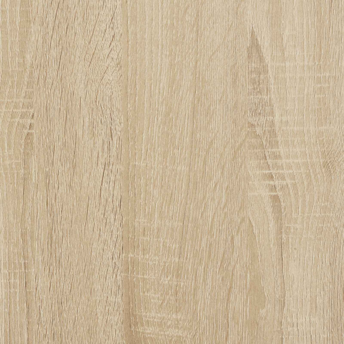 Gros plan du décor chêne clair de la table de chevet Aurore