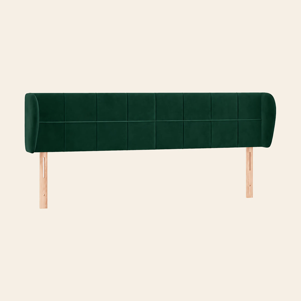 Tête de lit Passy vert sapin, autre vue