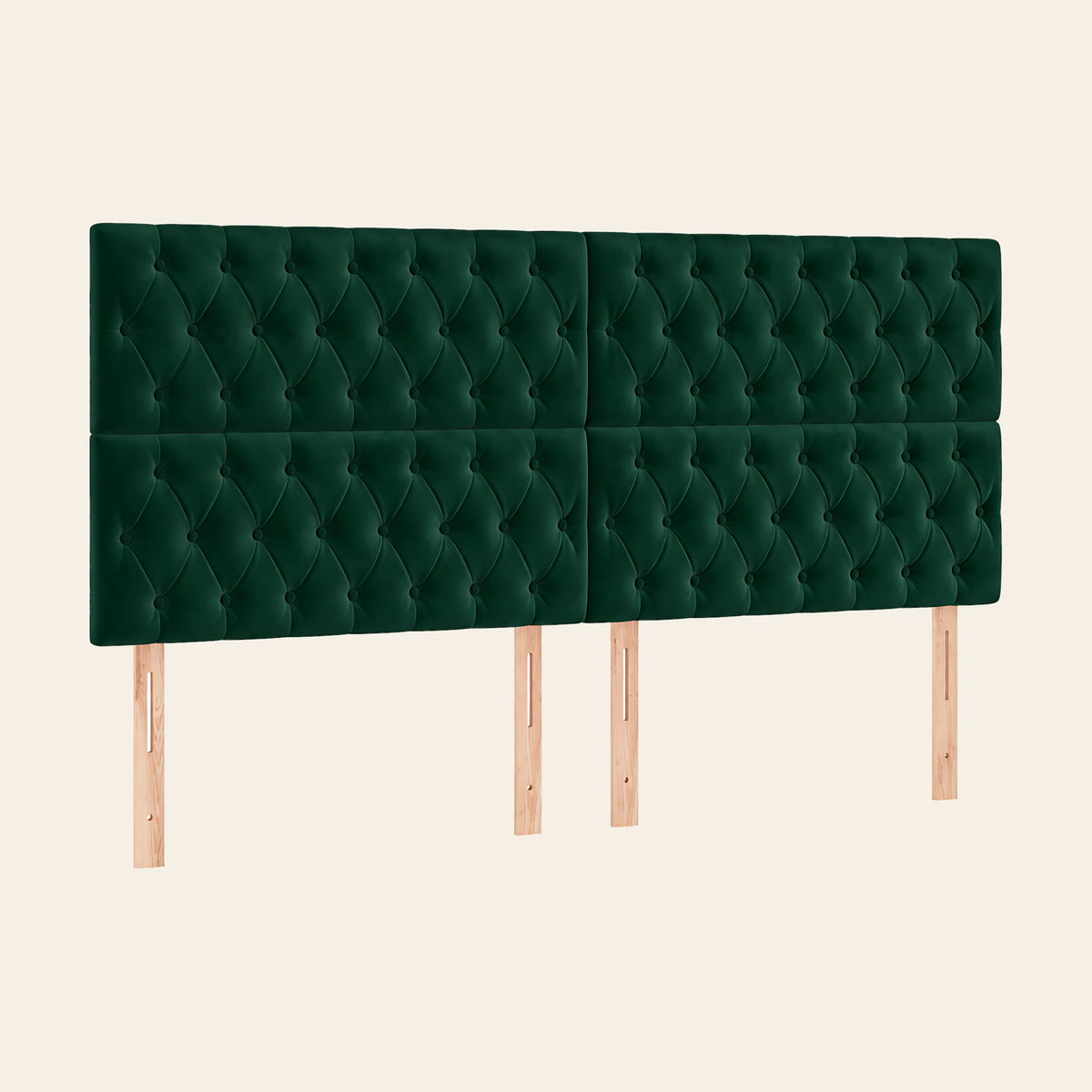 Tête de lit Concorde vert sapin, autre vue