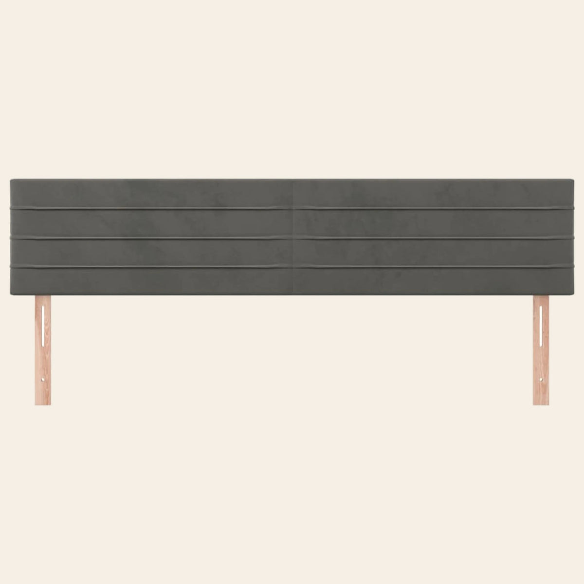 Tête de lit Vivienne gris anthracite, autre vue