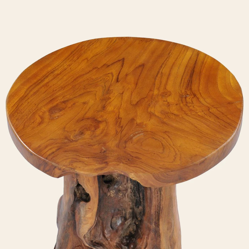 Table basse en teck massif, Rosée