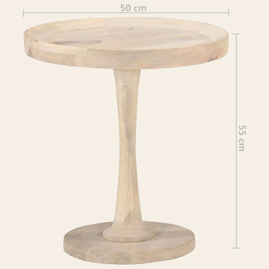 Table d'appoint Équinoxe en manguier massif finition