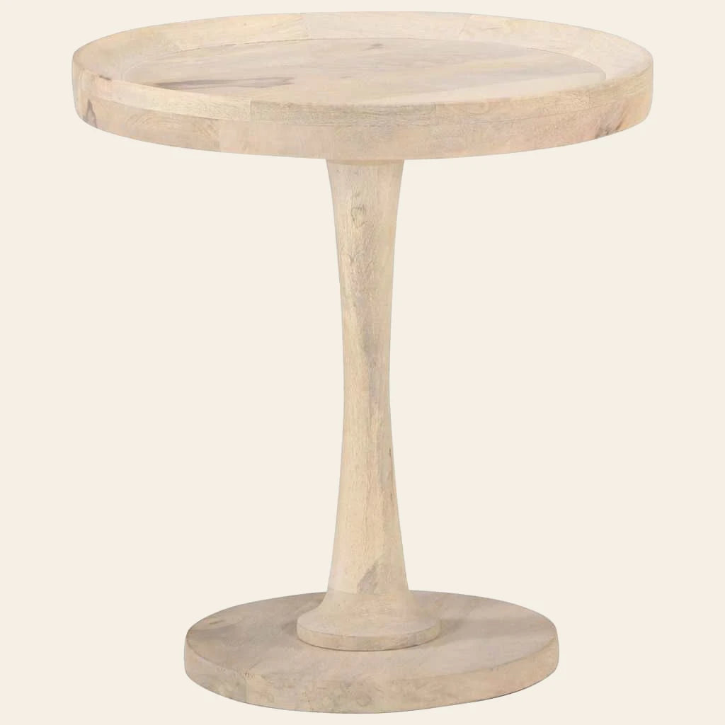 Table d'appoint Équinoxe en manguier massif vue principale